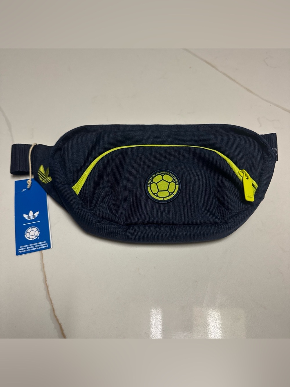 New Adidas Columbia National Team 2026 Fanny Pack Waist Bag Blue Yellow KD8511